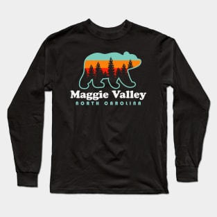 Maggie Valley North Carolina Mountain Town Vacation Long Sleeve T-Shirt